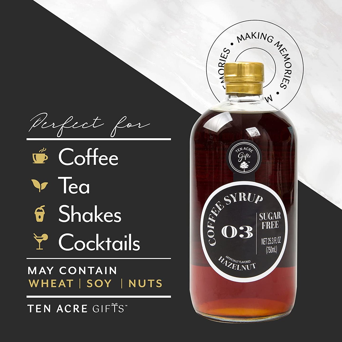 Sugar Free Hazelnut Coffee Syrup